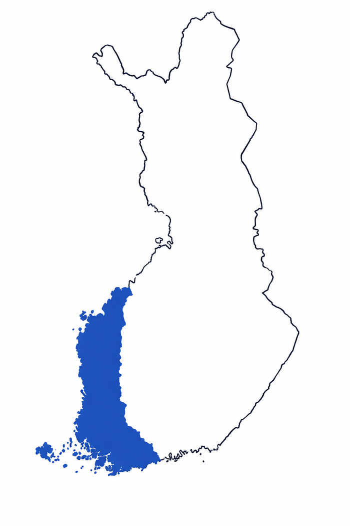 Vi betjänar Finlands väst- och sydkust